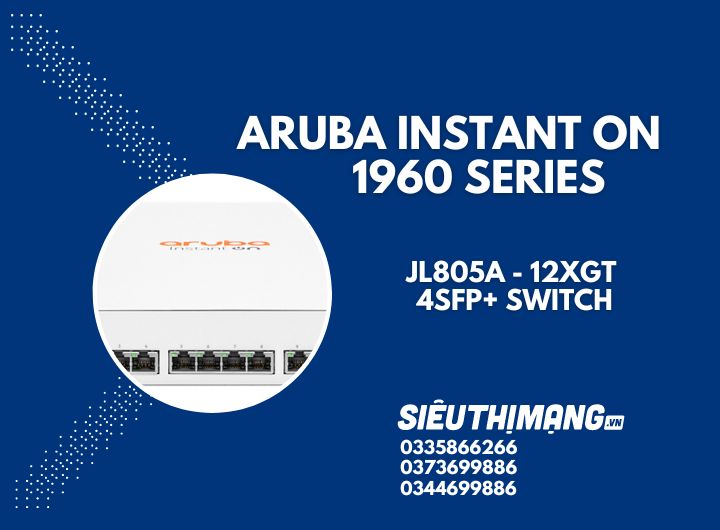 Aruba Instant On JL805A 1960 12XGT 4SFP+ Switch | HPE Networking
