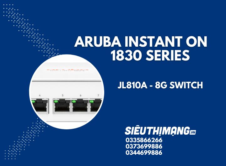 Aruba Instant On JL810A 1830 8G Switch | HPE Networking