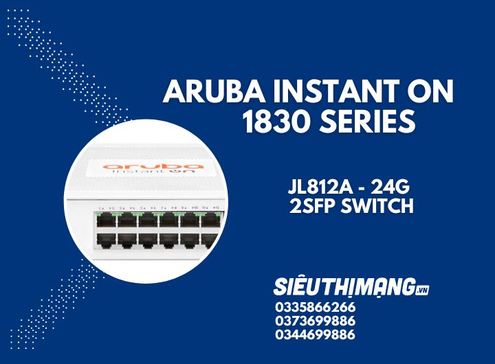 Aruba Instant On JL812A 1830 24G 2SFP Switch | HPE Networking