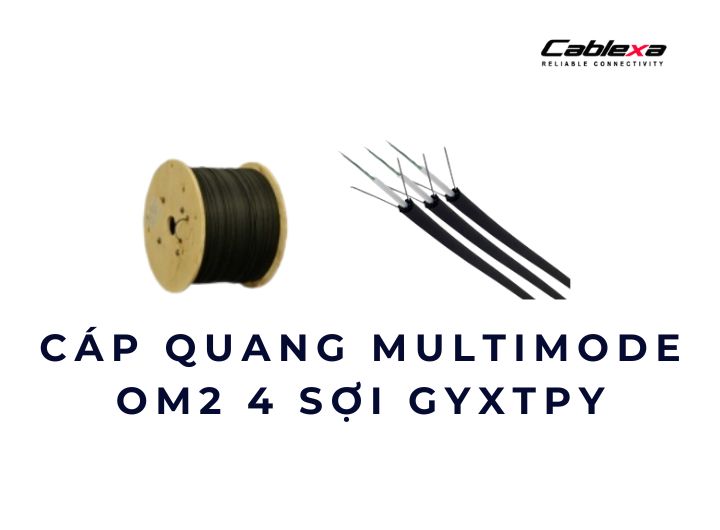 Cáp quang Multimode OM2 4 sợi GYXTPY – Chuẩn 9/125, bền bỉ ngoài trời