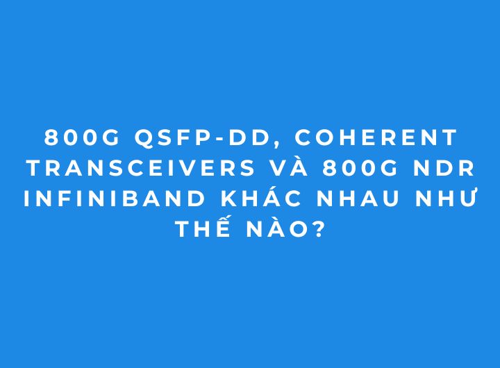So sánh 800G QSFP-DD, Coherent và 800G NDR InfiniBand 2026 So sánh 800G QSFP-DD, Coherent và 800G NDR InfiniBand 2026
