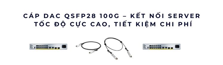 Cáp DAC QSFP28 100G Cáp DAC QSFP28 100G