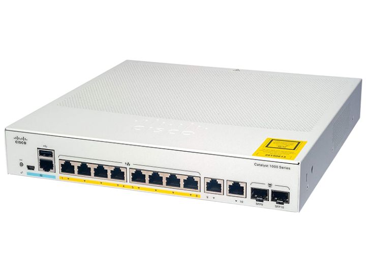 Cisco C1000-8P-2G-L 8x 10/100/1000 Ethernet PoE+, 2x 1G SFP
