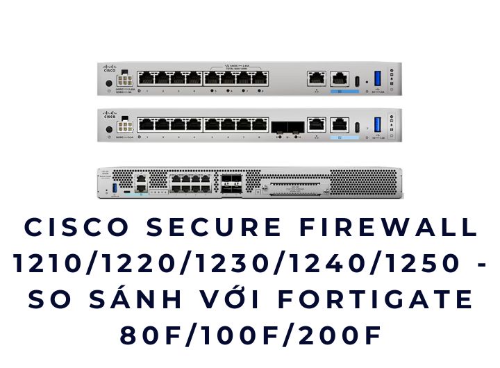 Cisco Secure Firewall 1210/1220/1230/1240/1250 - So sánh với FortiGate 80F/100F/200F