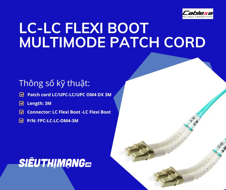 Dây nhảy quang LC-LC Flexi Boot Multimode