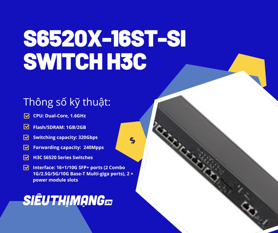 H3C S6520X-16ST–SI