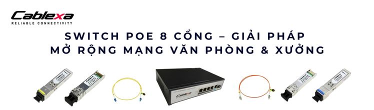 Switch PoE 8 cổng
