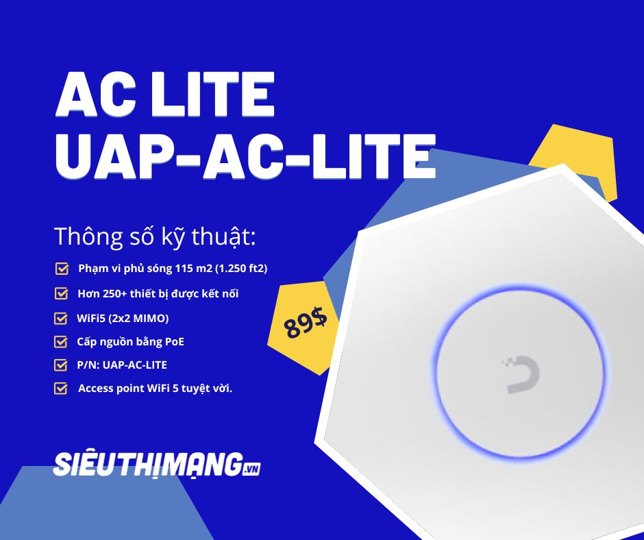 UniFi Ubiquiti Access Point AC Lite UAP-AC-LITE 