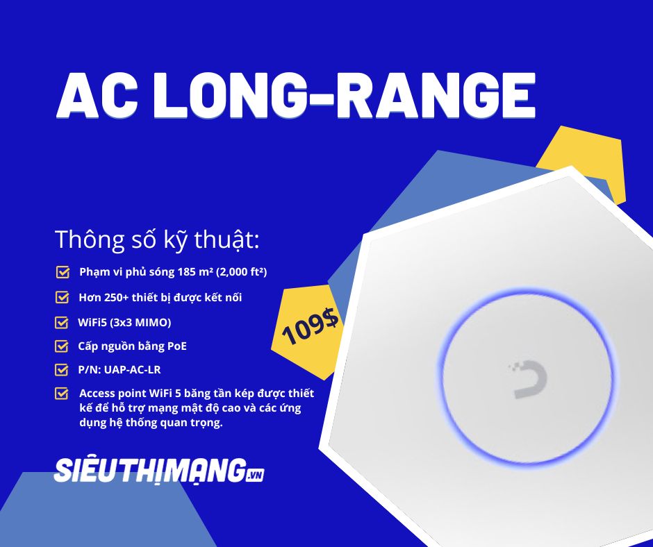 UniFi Ubiquiti Access Point AC Long-Range UAP-AC-LR