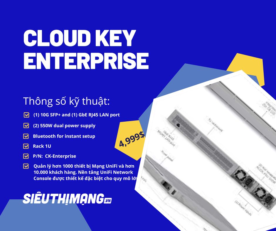 Bộ quản lý tập trung Ubiquiti UniFi Cloud Key Enterprise CK-Enterprise
