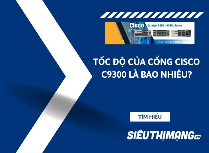 Tốc độ của cổng Cisco C9300 là bao nhiêu?