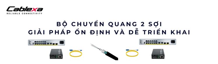Bộ chuyển quang 2 sợi