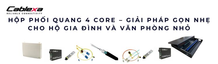 Hộp phối quang 4 core