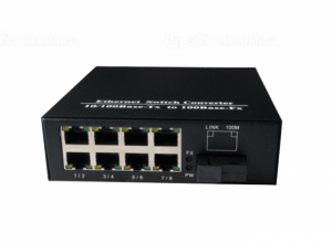 Converter quang 2 sợi 8 ports 10/100M SC Duplex 20KM