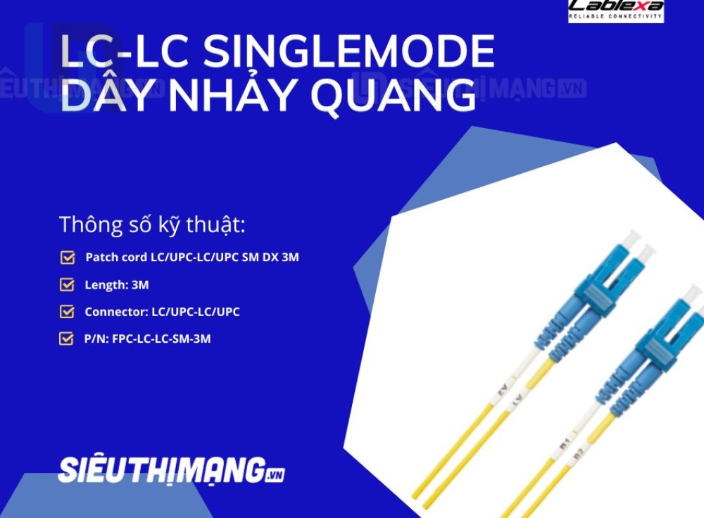 Dây nhảy quang LC-LC Singlemode 【Giá rẻ】