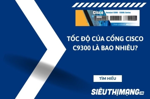 Tốc độ của cổng Cisco C9300 là bao nhiêu?