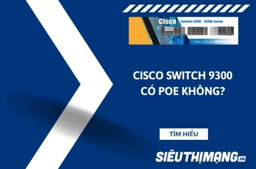 Cisco Switch 9300 có PoE không?