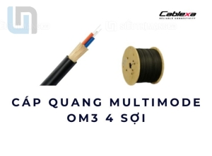 Cáp quang Multimode OM3 4 sợi không bọc thép