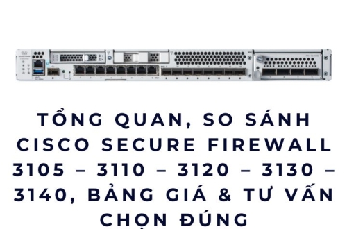 Tổng quan, so sánh Cisco Secure Firewall 3105 – 3110 – 3120 – 3130 – 3140, bảng giá & tư vấn chọn đúng