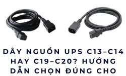 Dây nguồn UPS C13–C14 hay C19–C20? Chọn đúng cho APC tủ rack