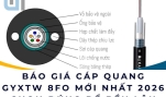 Báo giá cáp quang GYXTW 8FO mới nhất 2026 | Chọn đúng để bền lâu
