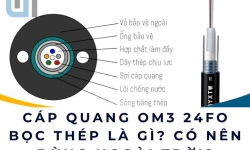 Cáp quang OM3 24FO bọc thép là gì? Có nên dùng ngoài trời?