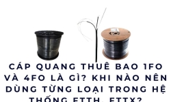 Cáp quang thuê bao 1FO và 4FO là gì? Khi nào nên dùng từng loại trong hệ thống FTTH, FTTX?