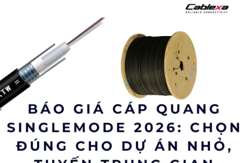 Báo giá cáp quang singlemode 2026: chọn đúng cho dự án nhỏ, tuyến trung gian