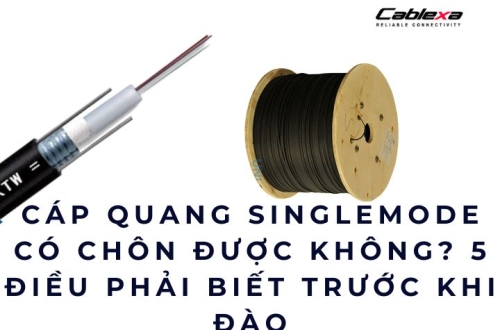 Cáp quang singlemode có chôn được không? 5 điều phải biết trước khi đào