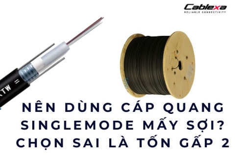 Nên dùng cáp quang singlemode mấy sợi? Chọn sai là tốn gấp 2