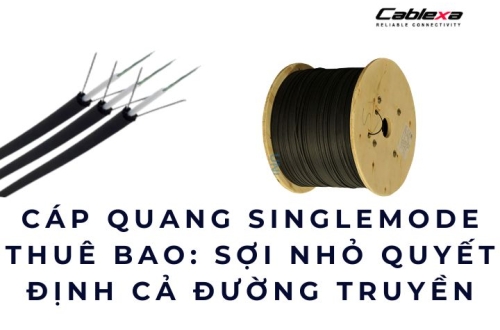 Cáp quang singlemode thuê bao: sợi nhỏ quyết định cả đường truyền