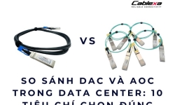 So sánh DAC và AOC trong Data Center: 10 tiêu chí chọn đúng
