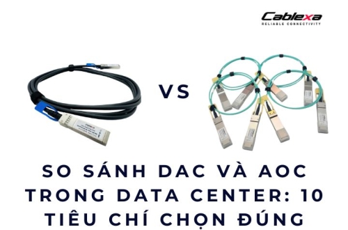 So sánh DAC và AOC trong Data Center: 10 tiêu chí chọn đúng