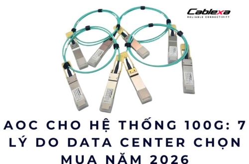 AOC cho hệ thống 100G: 7 lý do Data Center chọn mua năm 2026