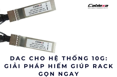 DAC cho hệ thống 10G: giải pháp hiếm giúp rack gọn ngay
