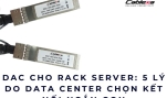 DAC cho rack server: 5 lý do Data Center chọn kết nối ngắn gọn