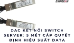 DAC kết nối switch server: 5 mét cáp quyết định hiệu suất Data Center