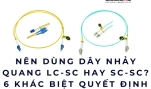 Nên dùng dây nhảy quang LC-SC hay SC-SC? 6 khác biệt quyết định