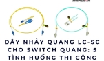 Dây nhảy quang LC-SC cho switch quang: 5 tình huống thi công hay gặp