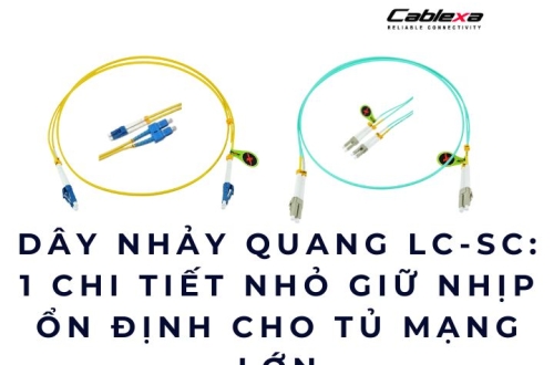 Dây nhảy quang LC-SC – 1 chi tiết nhỏ giữ nhịp ổn định cho tủ mạng lớn