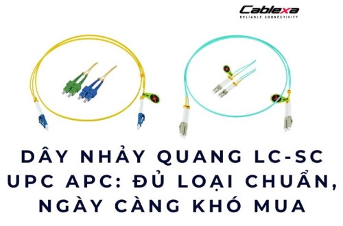 Dây nhảy quang LC-SC UPC APC: đủ loại chuẩn, ngày càng khó mua