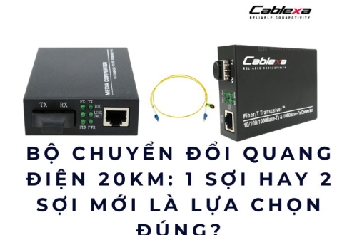 Nên chọn bộ chuyển đổi quang điện 20KM 1 sợi hay 2 sợi?