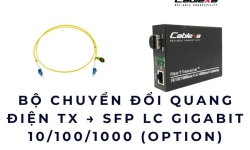 Bộ chuyển đổi quang điện TX → SFP LC Gigabit 10/100/1000