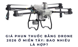 Giá phun thuốc bằng drone 2026 ở miền Tây: Bao nhiêu là hợp?