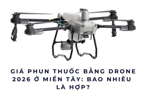 Giá phun thuốc bằng drone 2026 ở miền Tây: Bao nhiêu là hợp?