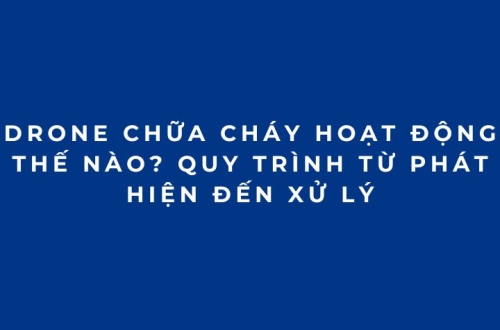 Drone chữa cháy hoạt động thế nào? Quy trình từ phát hiện đến xử lý