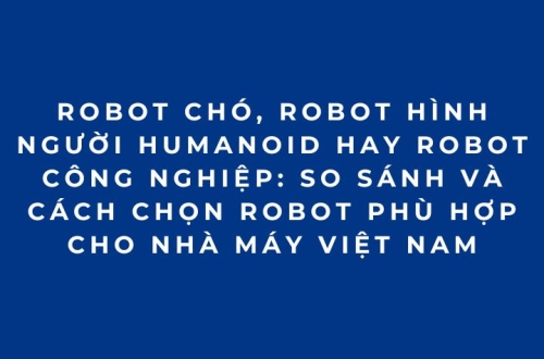 Robot chó, Robot hình người Humanoid hay Robot công nghiệp: So sánh và cách chọn robot phù hợp cho nhà máy Việt Nam