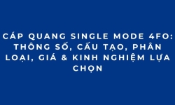 Cáp Quang Single Mode 4FO: Thông Số, Cấu Tạo, Phân Loại, Giá & Kinh Nghiệm Lựa Chọn