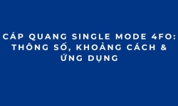 Cáp Quang Single Mode 4FO: Thông Số, Khoảng Cách & Ứng Dụng