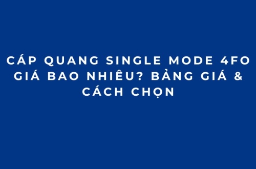 Cáp Quang Single Mode 4FO Giá Bao Nhiêu? Bảng Giá & Cách Chọn
